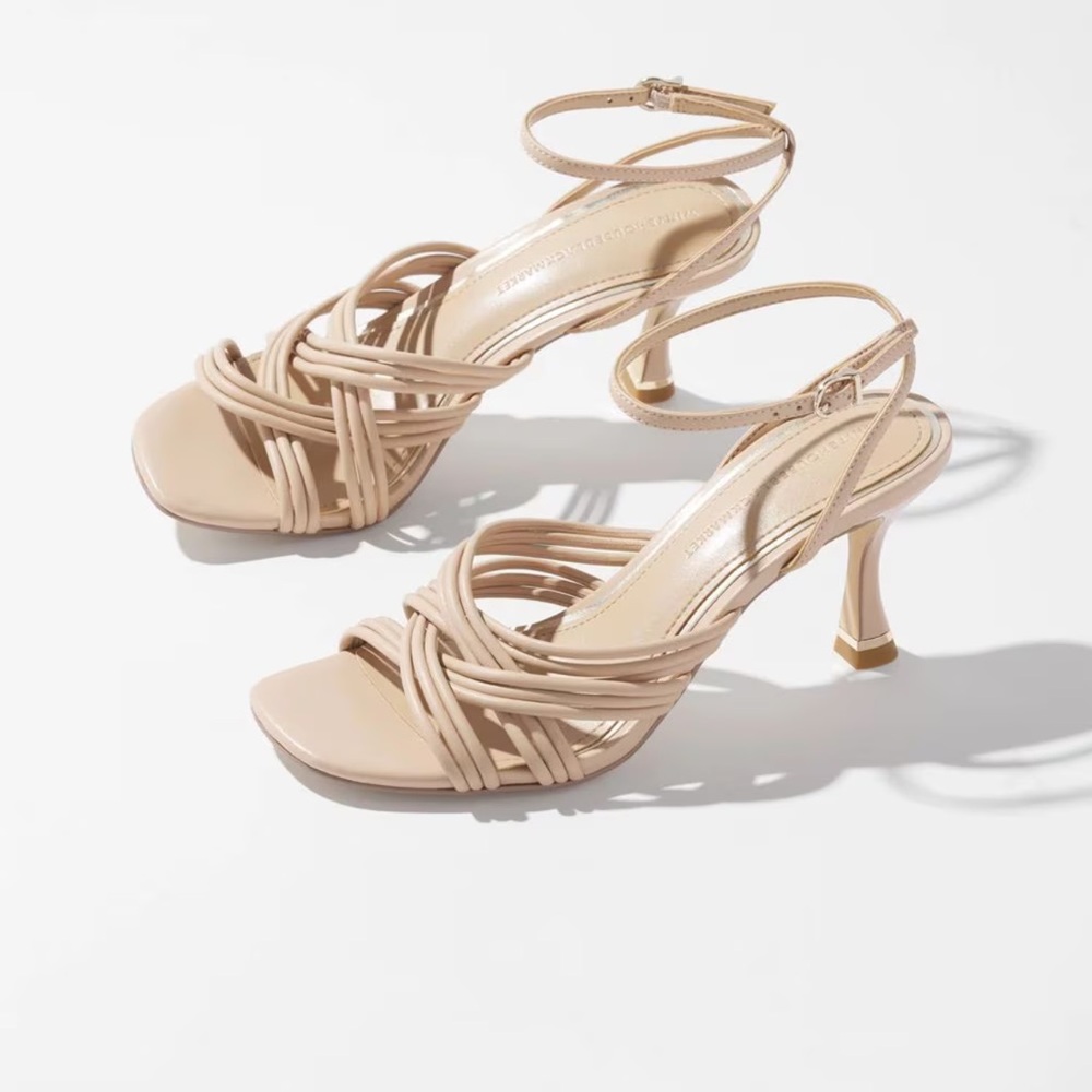 WHBM multi strap heel